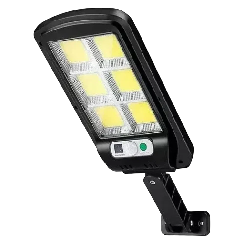 Сонячний світильник Bailong BL-T06-6COB на кронштейні: шість COB-панелей і датчик руху