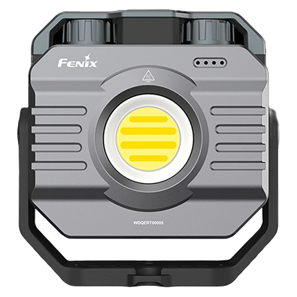Fenix CL28R спереду: світлодіодна панель і два регулятори зверху