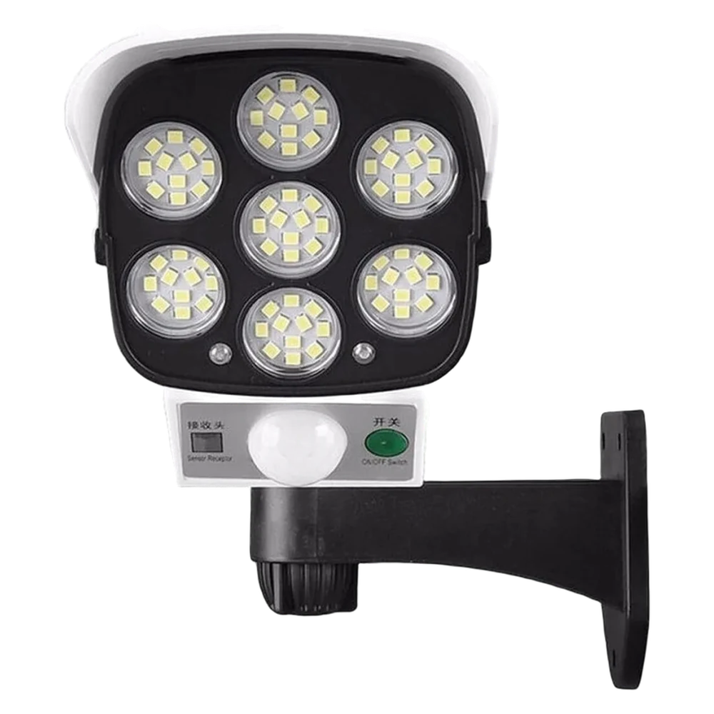 Сонячний ліхтар JLP-2178 у формі камери: сім блоків LED і датчик руху